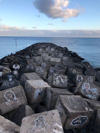 Scenic view of sea against sky