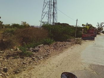 Scenic view of landscape against clear sky