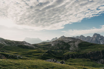 Scenic view of landscape against sky