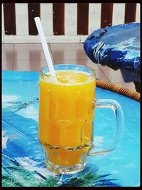 Close-up of drink on table