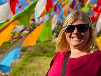 Portrait of a smiling young woman