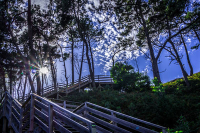 Low angle view of bridge against sky