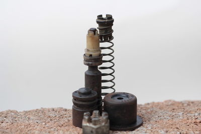 Close-up of spiral metal