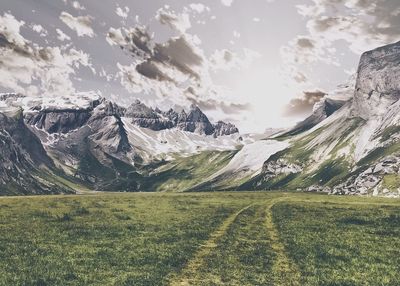 Scenic view of landscape against sky