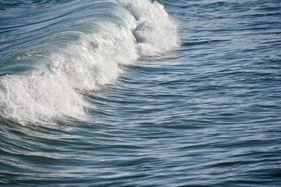 Close-up of waves splashing in sea