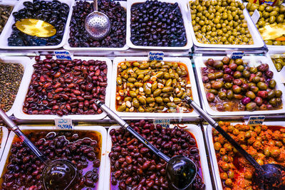 Full frame shot of food for sale at market