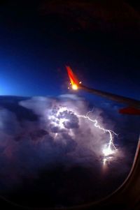 Aerial view of cloudscape