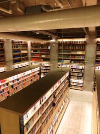 Full frame shot of books in library