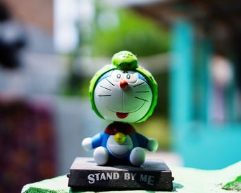 Close-up of stuffed toy on table