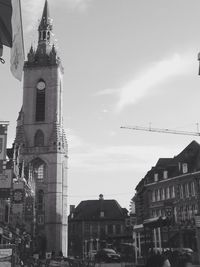 Low angle view of buildings against sky