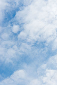 Low angle view of clouds in sky