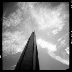 Low angle view of cloudy sky