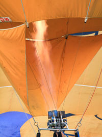 High angle view of tent