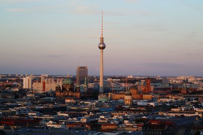 Fernsehturm amidst cityscape
