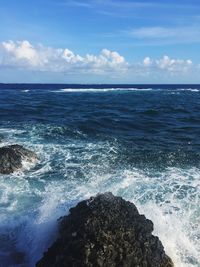 Scenic view of sea against sky