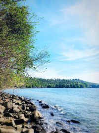 Scenic view of sea against sky
