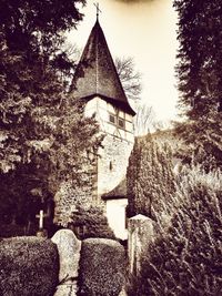 Low angle view of church