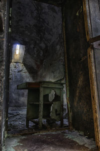 Entrance of abandoned house