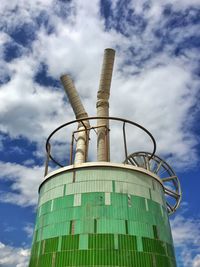 Low angle view of structure against sky