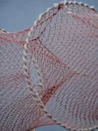 Close-up of a fishing net