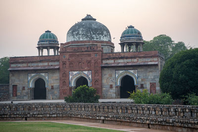 View of historical building against clear sky