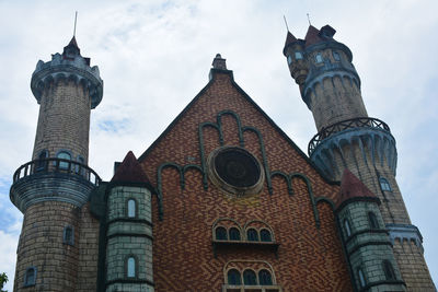 Low angle view of historical building against sky