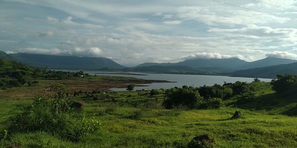 Scenic view of landscape against sky