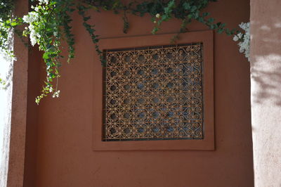 Close-up of window on building