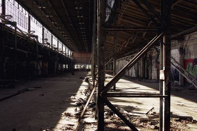 Interior of old abandoned building
