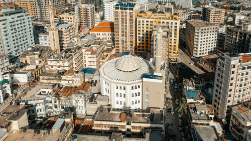 Aerial view of msulim mosque in dar es salaam