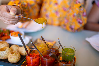 Indian traditional food, set of chutney 