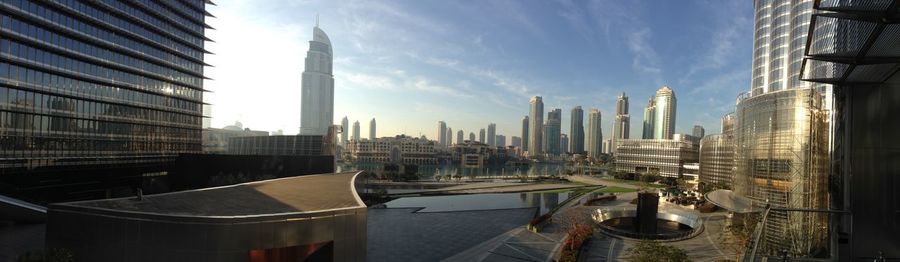 Panoramic view of buildings in city