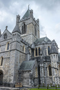 Low angle view of historic building against sky