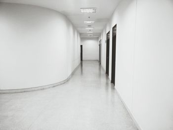 Empty corridor in building