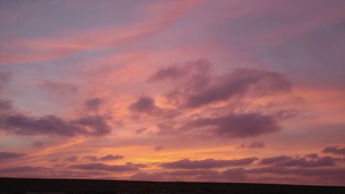 Scenic view of sky during sunset