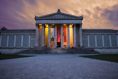 View of historical building against cloudy sky