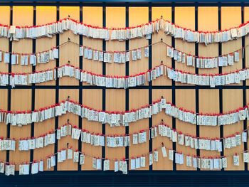 Full frame shot of building roof