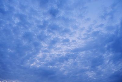 Low angle view of clouds in sky