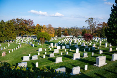 Arlington national cementery during veterans day 2021