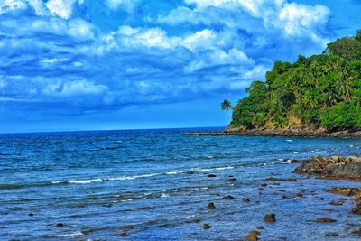 Scenic view of sea against sky