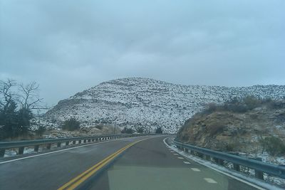 Road passing through mountains