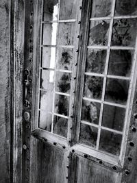 Close-up of old window