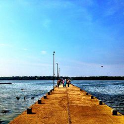Pier in sea