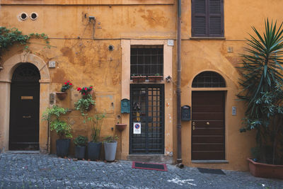 Exterior of building by street