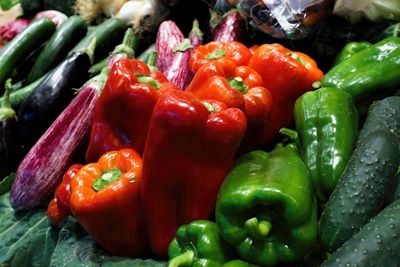 Close-up of bell peppers