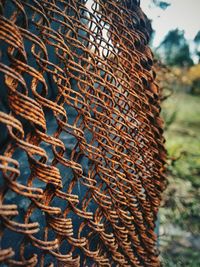 Close-up of rusty metal