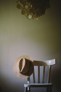 Hat on chair