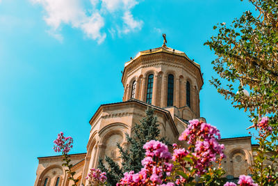 Low angle view of building against sky