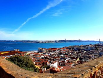 High angle view of cityscape