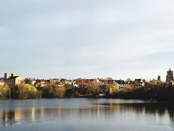 Scenic view of city against sky